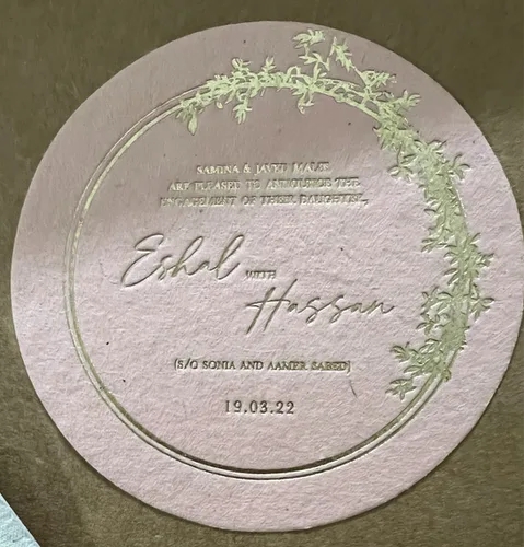 Foil Printed Invites