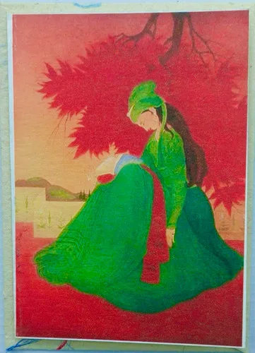 5 Blank Greeting Cards & Envelopes - Mughal Women