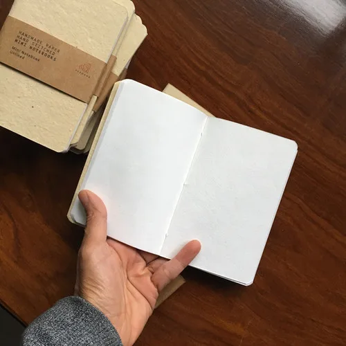 Tan Pocket Size Journals 3.5 x 5.25 inch - Set of 3 Boxed