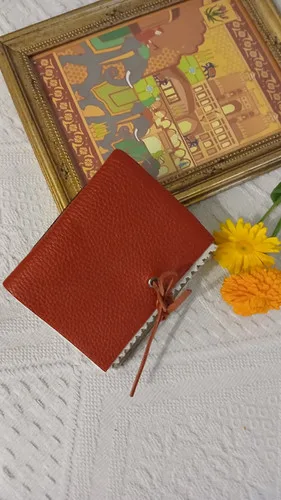 Vintage Leather Travel Journal 5 x 4 inch