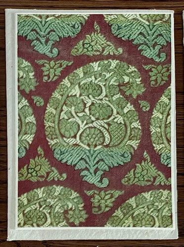 5 Blank Greeting Cards & Envelopes-Mughal Empire Florals V&A - 2 3.5 x 5.5 inch