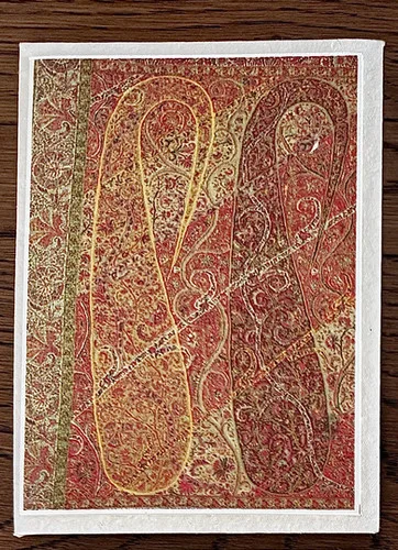 5 Blank Greeting Cards & Envelopes-Mughal Empire Florals V&A - 2 3.5 x 5.5 inch