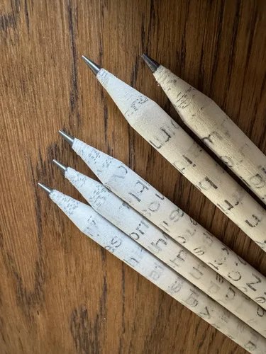 Newspaper Pencil Pack - 5 HB Pencils