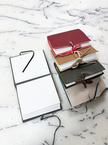 Vintage Leather Travel Journal 5 x 4 inch