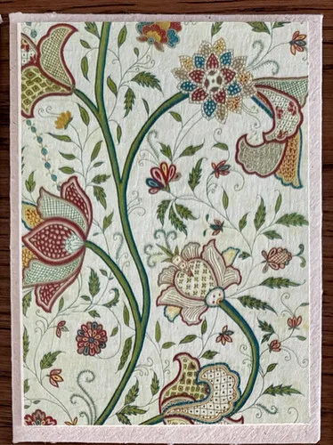 5 Blank Greeting Card & Envelopes - Mughal Empire Florals V&A - I 3.5 x 5.5 inch
